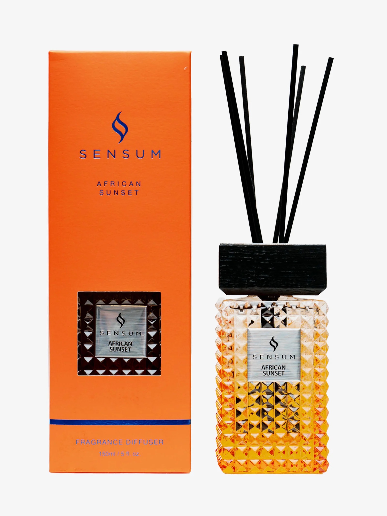 African Sunset Diffuser 150ml - Glamjar Products African Sunset Sensum Reed Diffuser 150ml