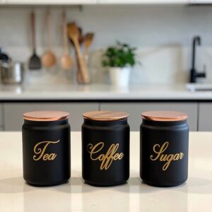 Black Kitchen Canister sets
