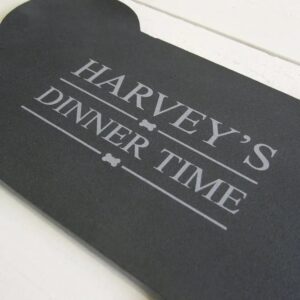 Bone shaped dog slate mat
