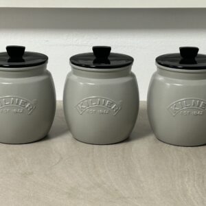 Soft Mid-Grey with Slight Green UndertonesTea Coffee Sugar Canister set