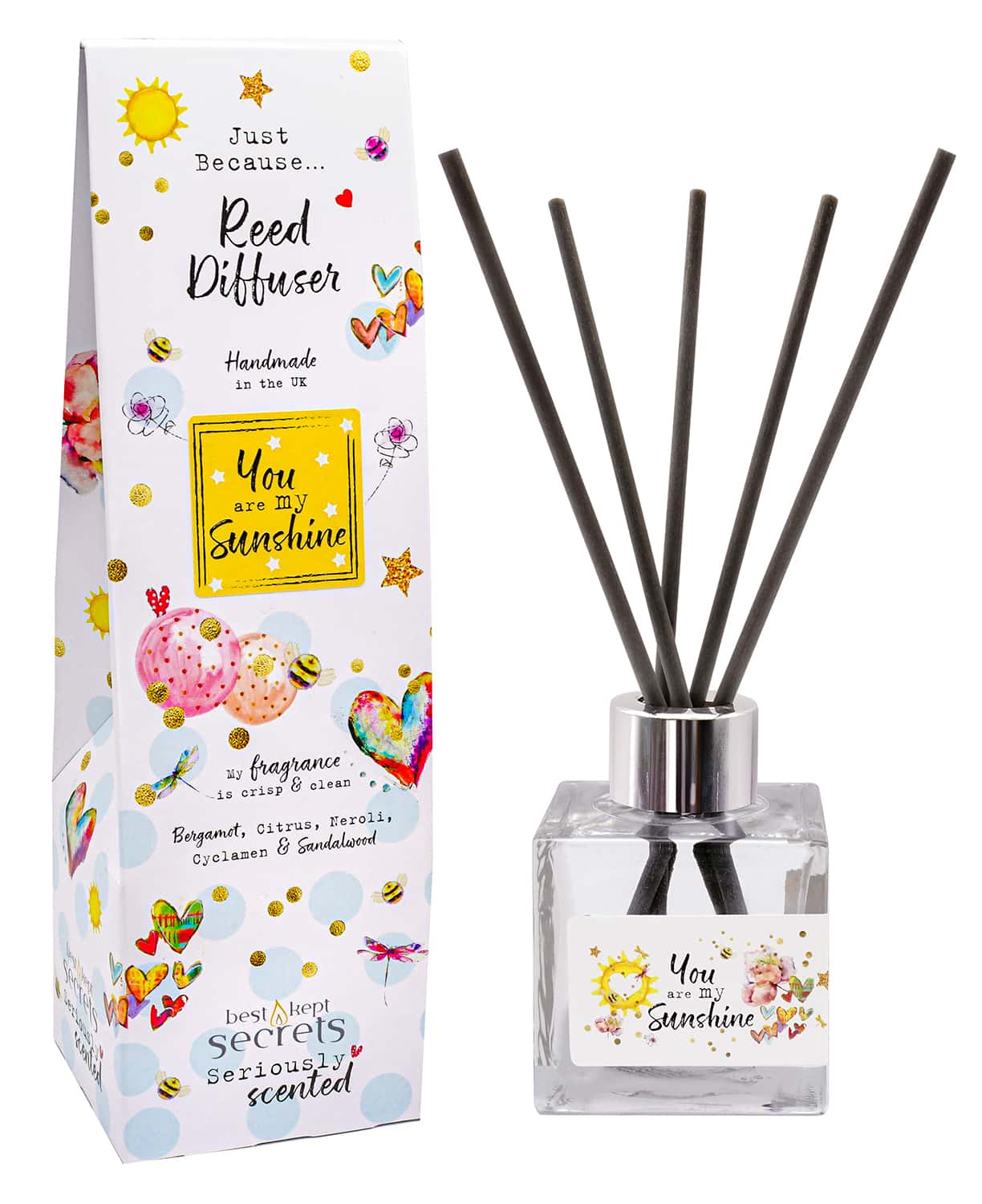Just Because Occasion Sparkly Diffusers Sunshine 100ml - Glamjar Products Just Because Occasion Sparkly Diffusers – Sunshine, 100ml