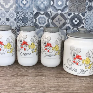 Mickey Tea Coffee Sugar Biscuit Storage Jars