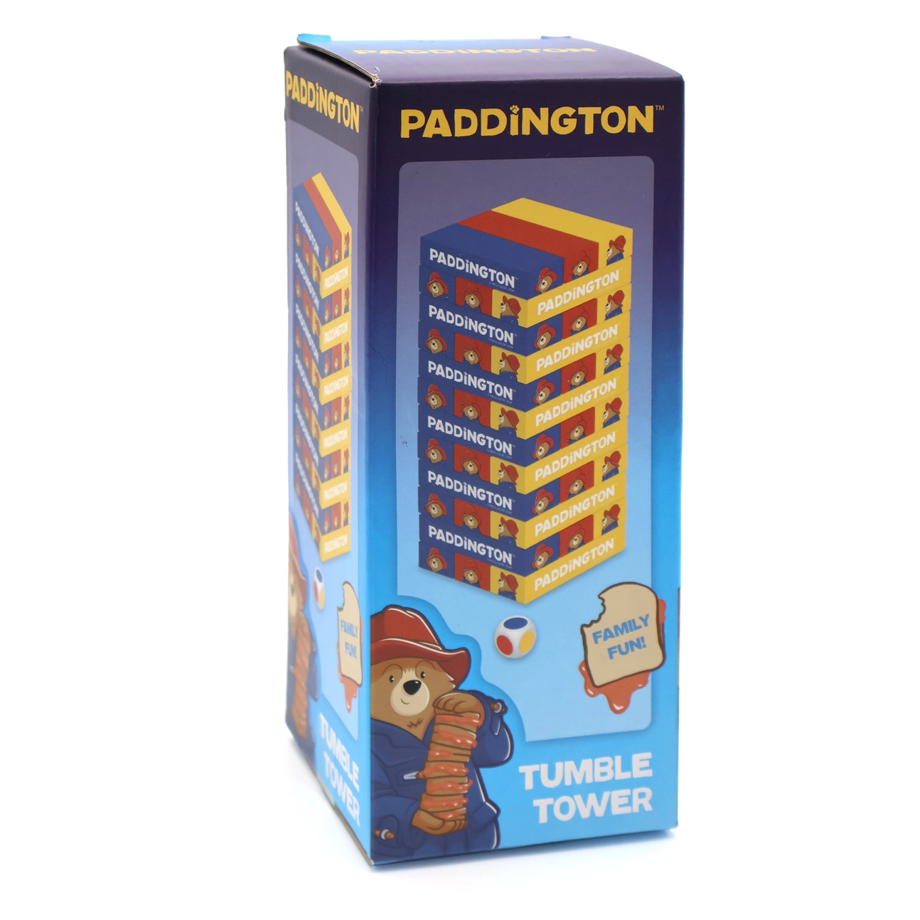 Paddington Tumble Tower Game – Wooden Block Stacking Game with Dice – Fun Family Activity Set 3 - Glamjar Products Paddington Tumble Tower Game – Wooden Block Stacking Game with Dice – Fun Family