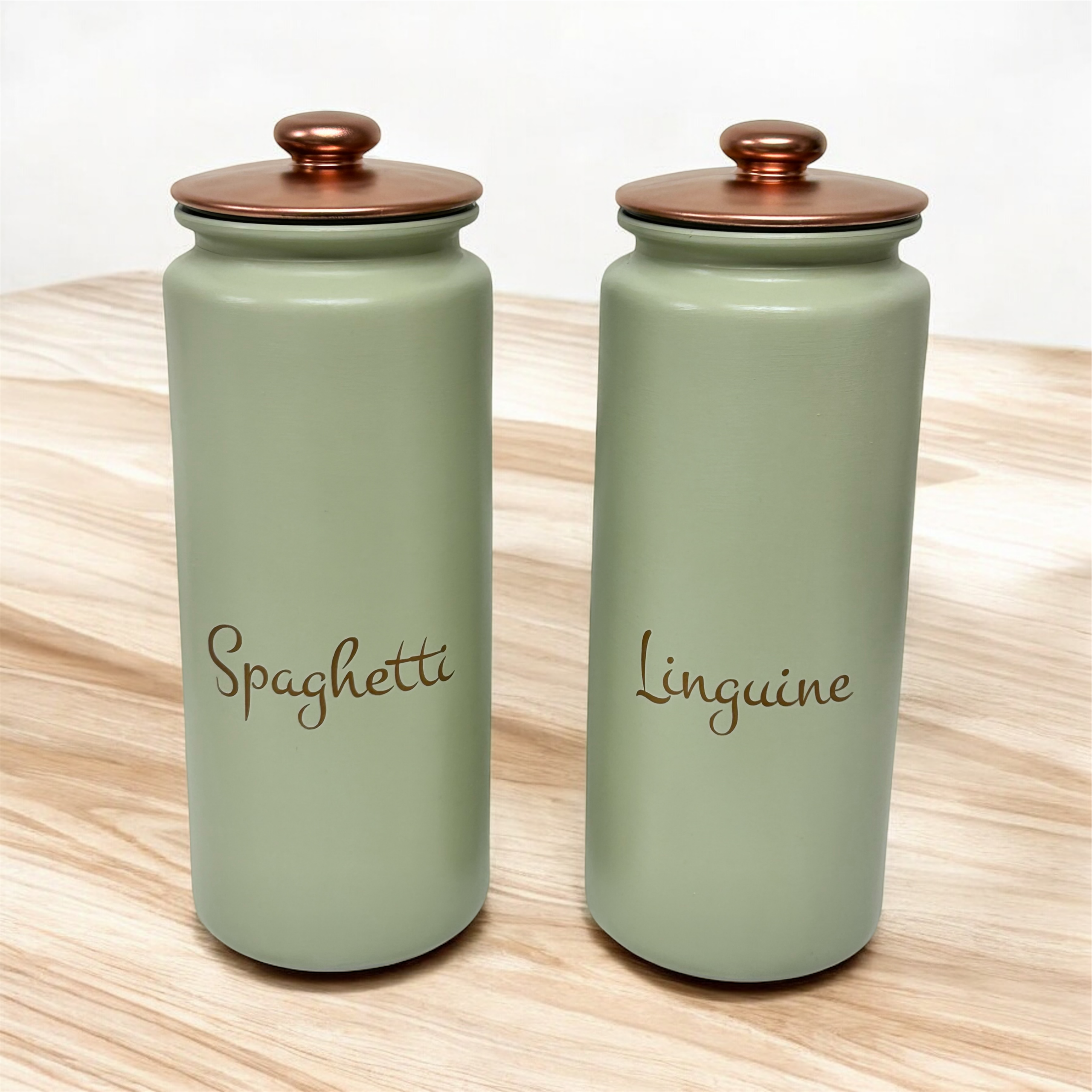 Sage Green Pasta Kitchen Storage Jars