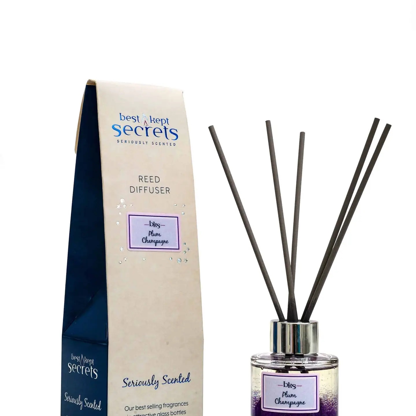 Sparkly Diffusers – 50ML, Plum Champagne - Glamjar Products Sparkly Diffusers – 50ML, Plum Champagne