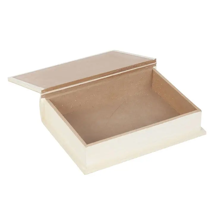 White Book Shaped Storage Box 3 - Glamjar Products White Book Shaped Storage Box