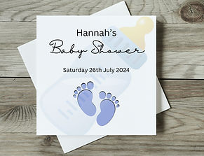 Baby Shower Greeting Card - personalised