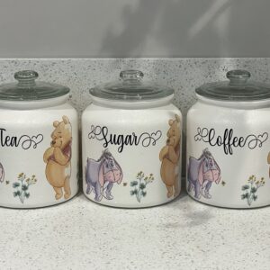 Winnie Tea Coffee Sugar Canisters Kitchen Storage Containers
