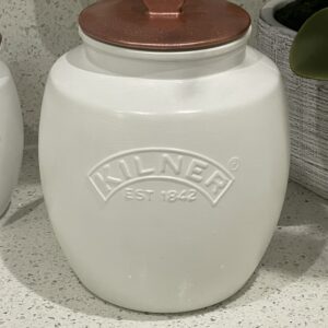 White 2 litre Biscuit Cookie storage Jar