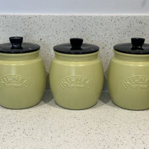 Green Tea Coffee Sugar Kitchen Canisters Sets Kitchen storage Containers