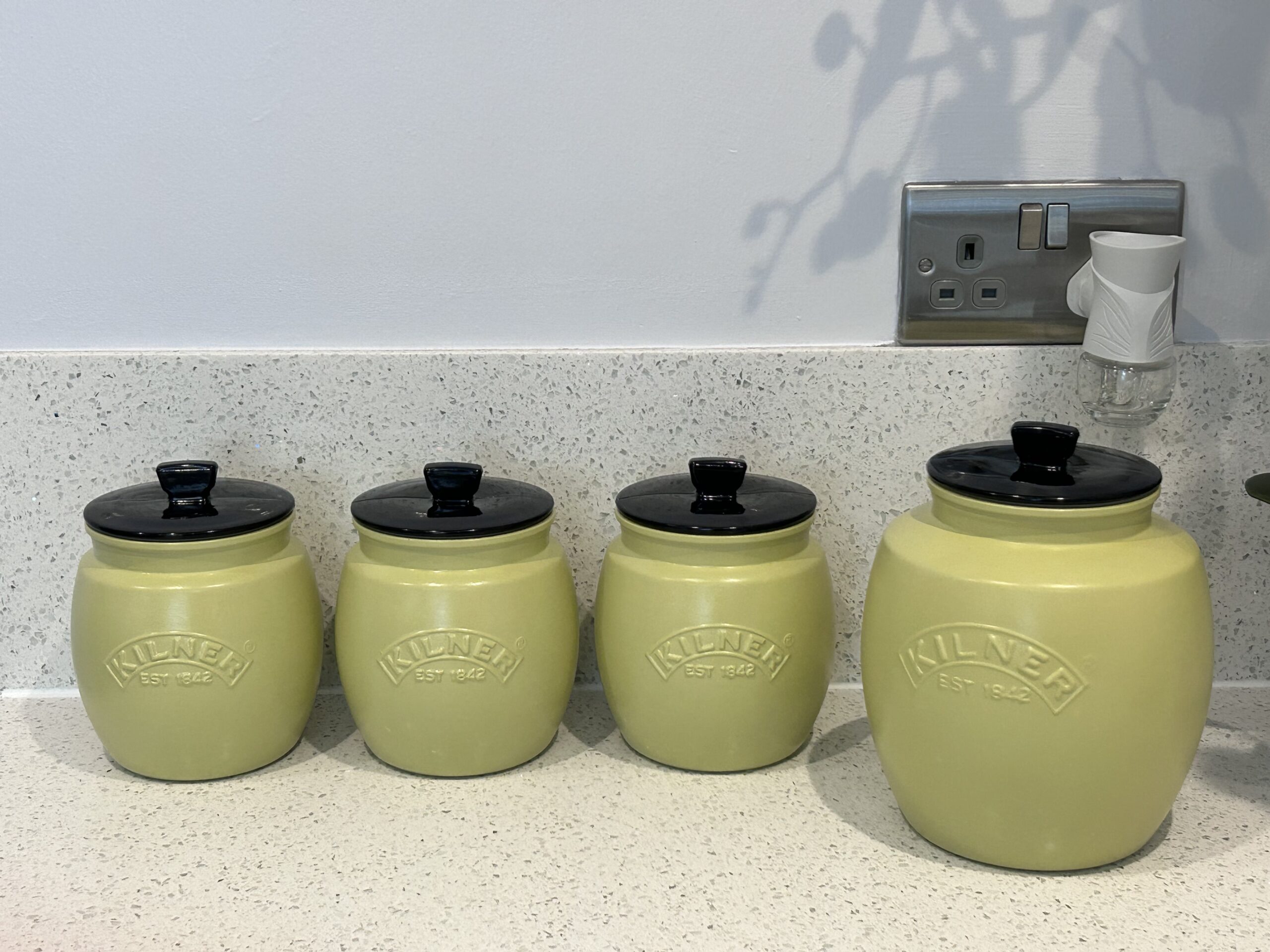 IMG_6729 - Glamjar Products Green Tea Coffee Sugar Kitchen Canisters Sets Kitchen storage Containers