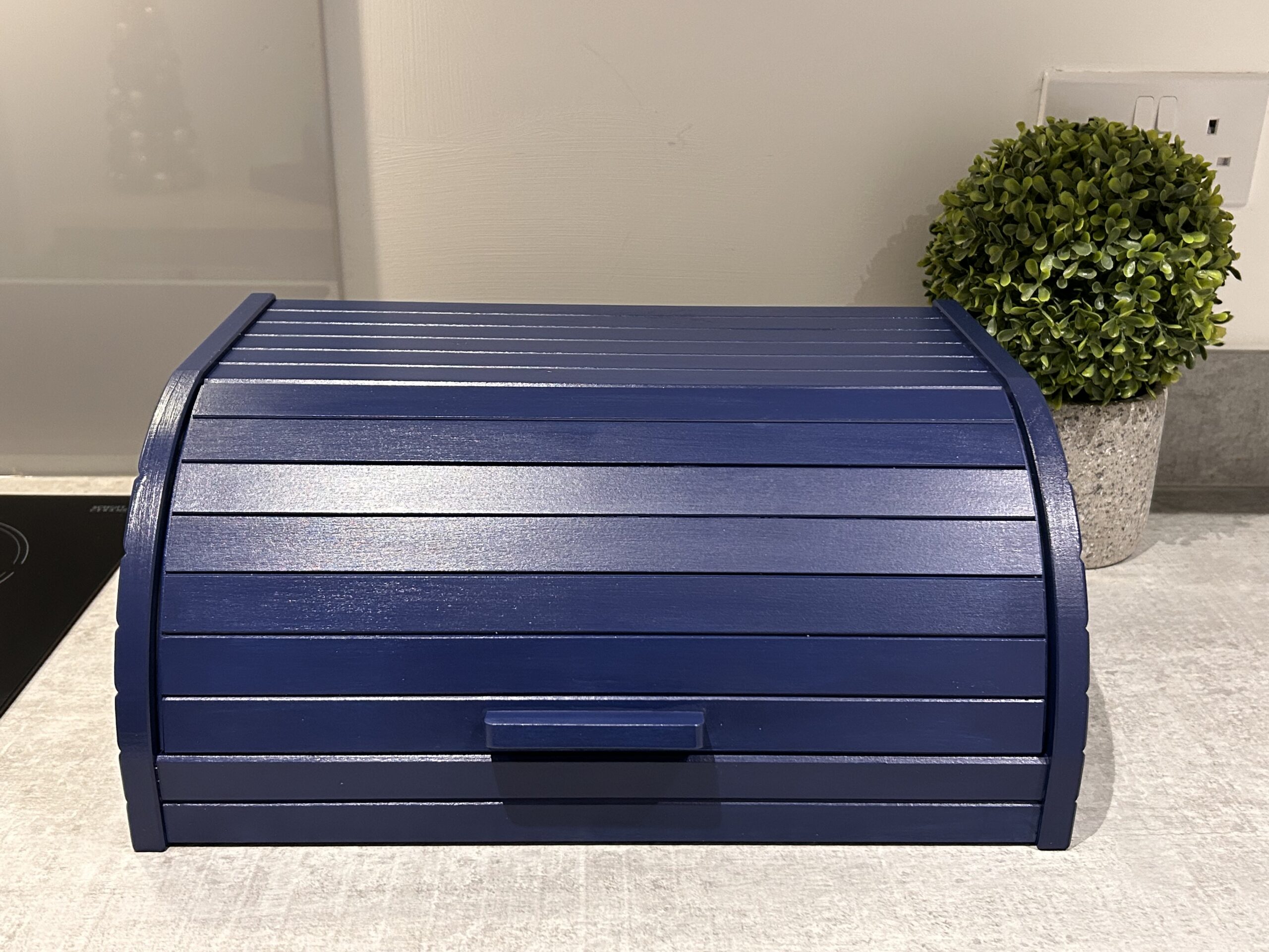 IMG_8378 - Glamjar Products Navy Blue Bread Bin
