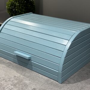 Teal Blue Bread Bin