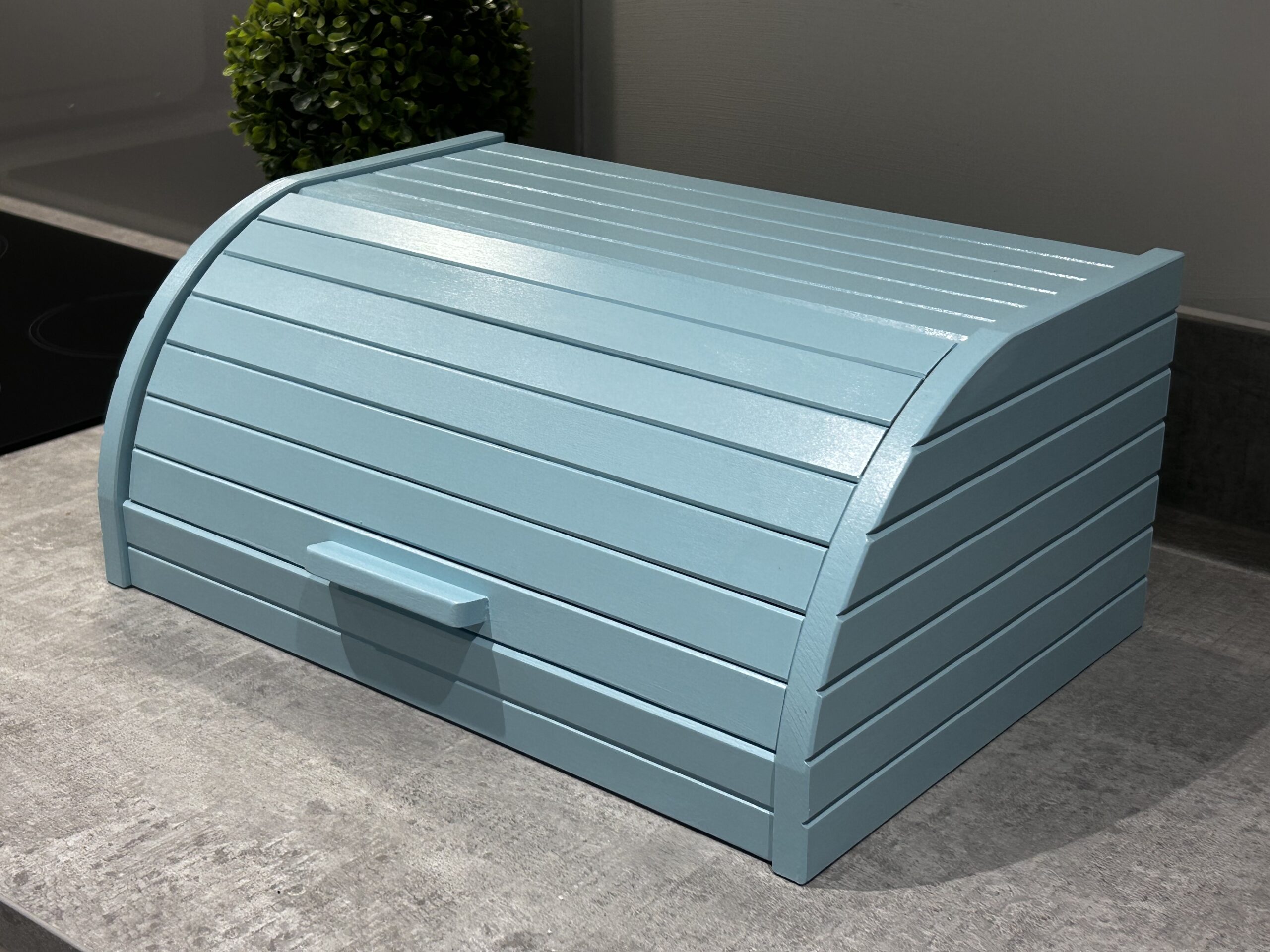 IMG_8519 - Glamjar Products Teal Blue Bread Bin