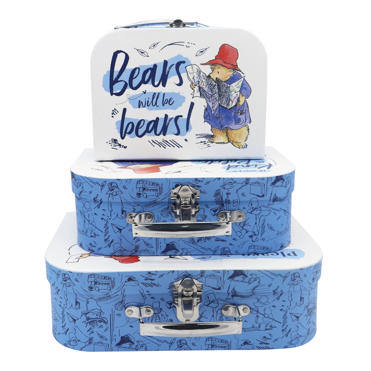 Paddington Children's Triple Carry Case Set 1 - Glamjar Products Paddington Children's Triple Carry Case Set