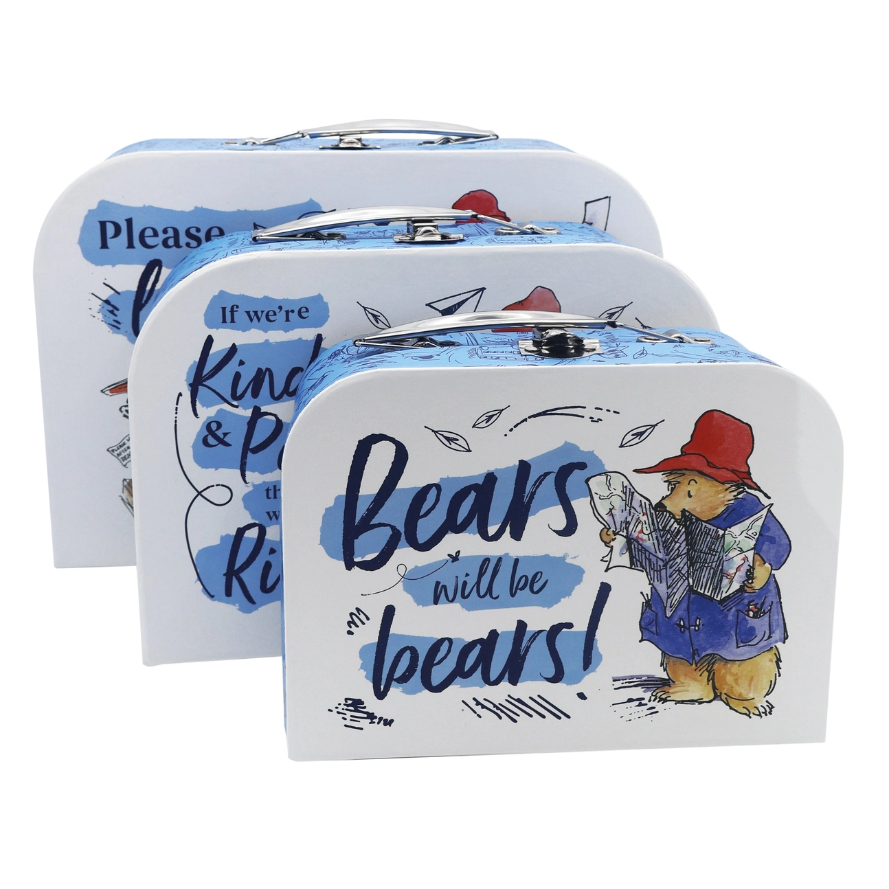 Paddington Children's Triple Carry Case Set 2 - Glamjar Products Paddington Children's Triple Carry Case Set