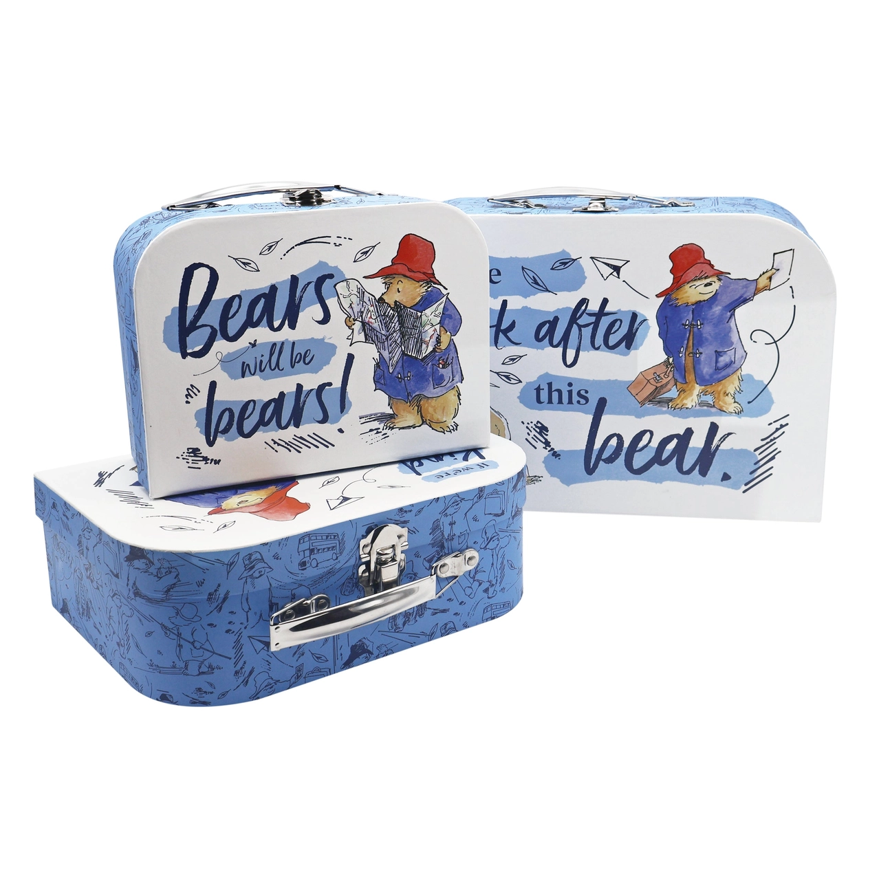 Paddington Children's Triple Carry Case Set 3 - Glamjar Products Paddington Children's Triple Carry Case Set