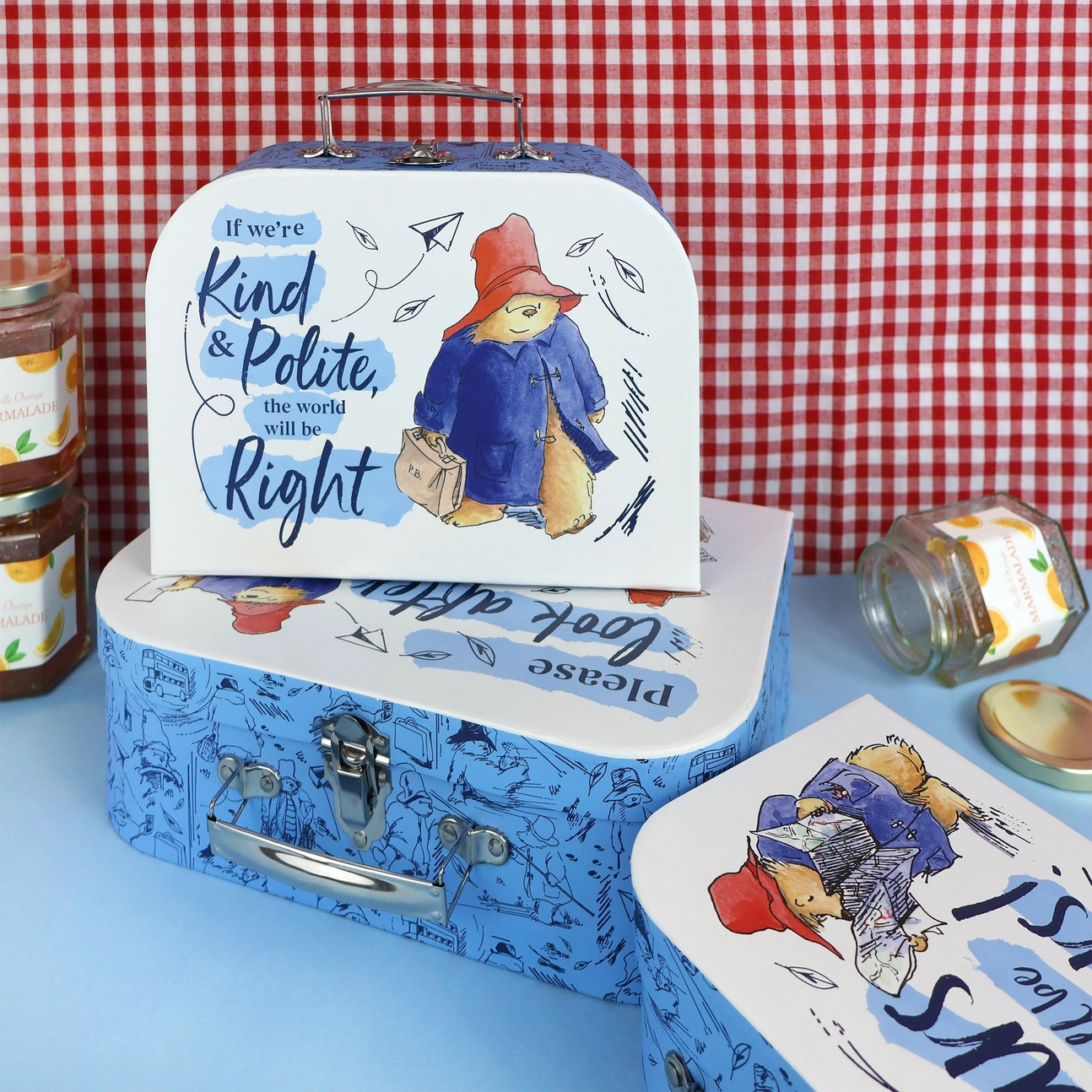 Paddington Children's Triple Carry Case Set 6 - Glamjar Products Paddington Children's Triple Carry Case Set
