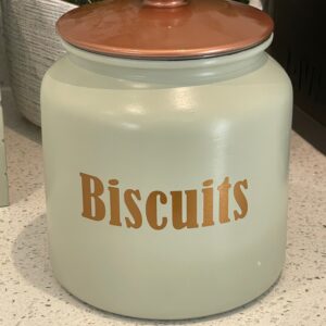 Sage Green Cookie Biscuit Storage Jar